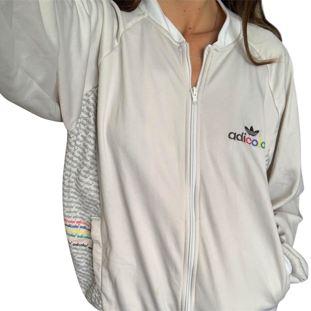 ADIDAS W5 Adicolor Leonardo Da Vinci White Series Track Jacket size XL